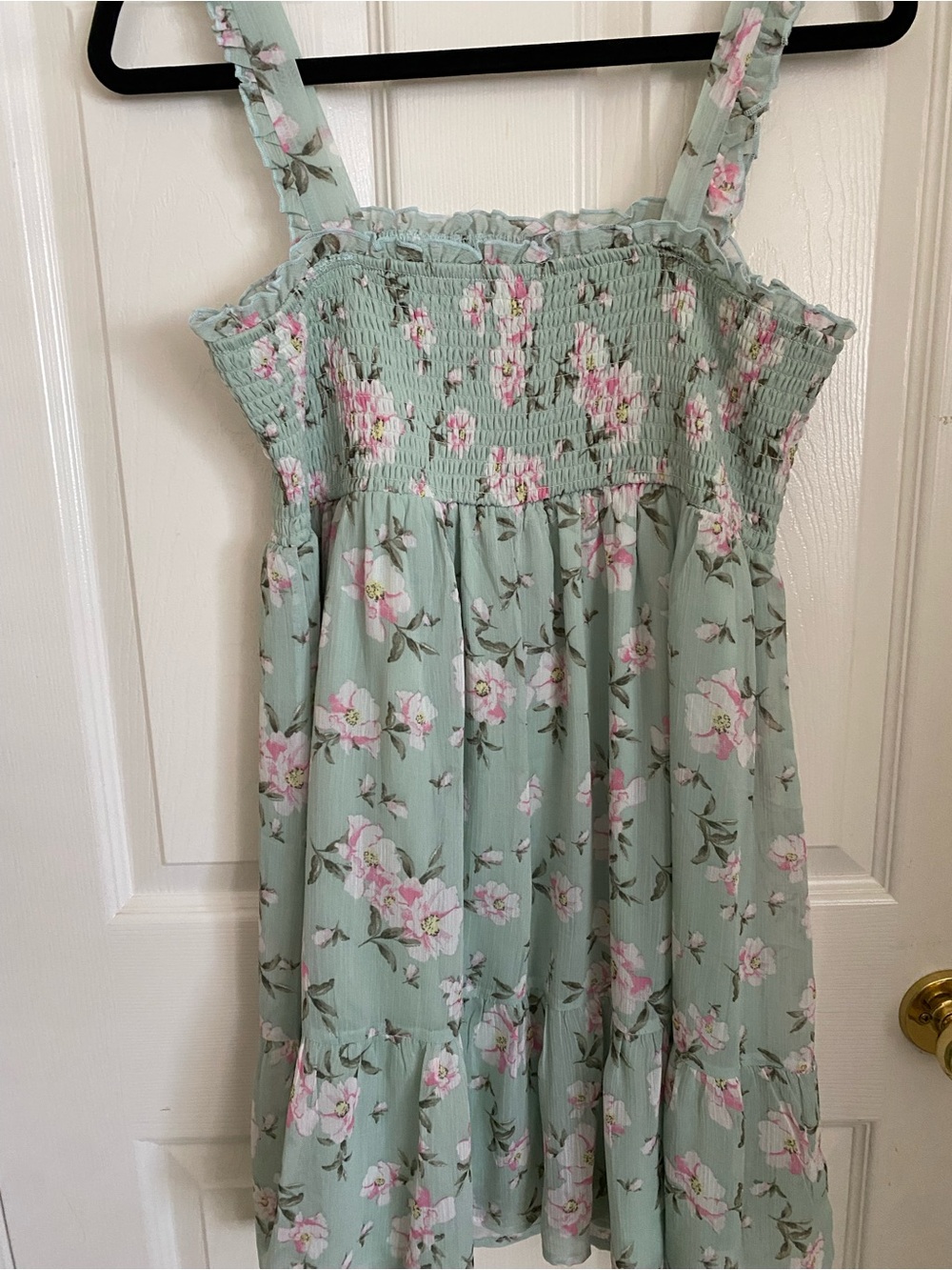 Women's Sage Green Floral Sundress